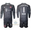 Maglia da Calcio Portiere a Maniche Lunghe FC Bayern Monaco Manuel Neuer 1 Trasferta 2021-22 per Bambino